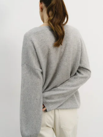 Купить Свитер кашемировый цв.серый меланж в фирменном магазине спортивной одежды Brillante.by
