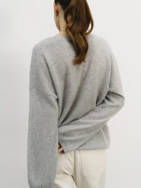 Свитер кашемировый цв.серый меланж - в фирменном магазине спортивной одежды Brillante.by