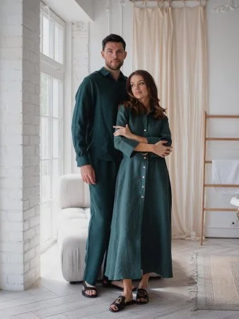 Костюм рубашка, брюки цвет Изумруд  (можно купить отдельно) Купить Костюм рубашка, брюки цвет Изумруд  (можно купить отдельно) в фирменном магазине спортивной одежды Brillante.by