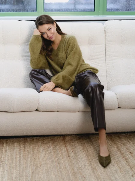 Свитер кашемировый цв.Оливка - в фирменном магазине спортивной одежды Brillante.by