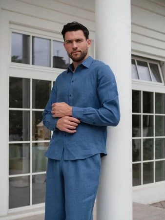 Купить Костюм рубашка, брюки цвет Синий  (можно купить отдельно) в фирменном магазине спортивной одежды Brillante.by