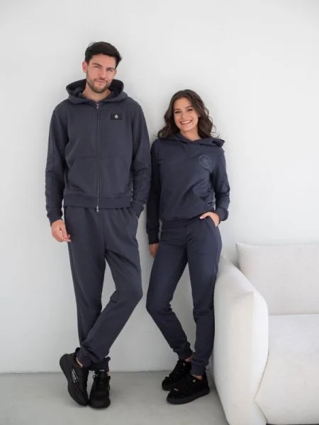 Костюм спортивный мужской на молнии цвет Графит - в фирменном магазине спортивной одежды Brillante.by