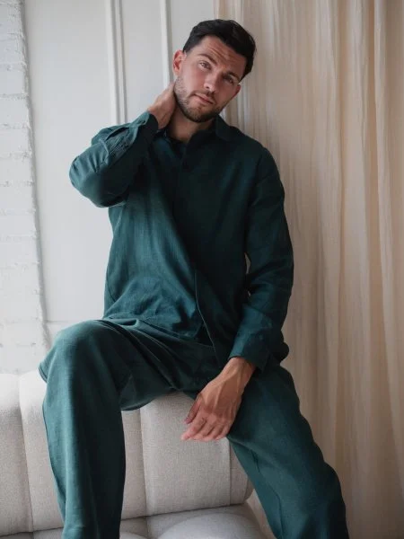 Костюм рубашка, брюки цвет Изумруд  (можно купить отдельно) - в фирменном магазине спортивной одежды Brillante.by