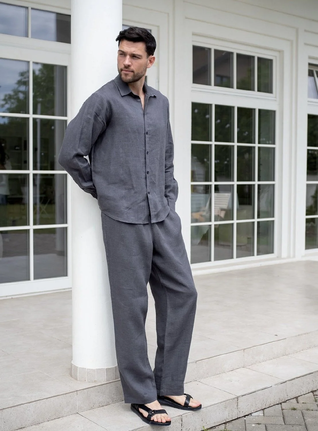 Костюм рубашка, брюки цвет Графит  (можно купить отдельно)