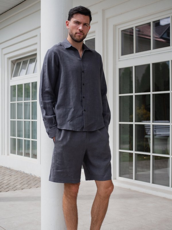 Костюм рубашка с шортами цвет Графит  (можно купить отдельно) - в фирменном магазине спортивной одежды Brillante.by