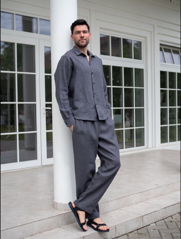 Костюм рубашка, брюки цвет Графит  (можно купить отдельно) - в фирменном магазине спортивной одежды Brillante.by