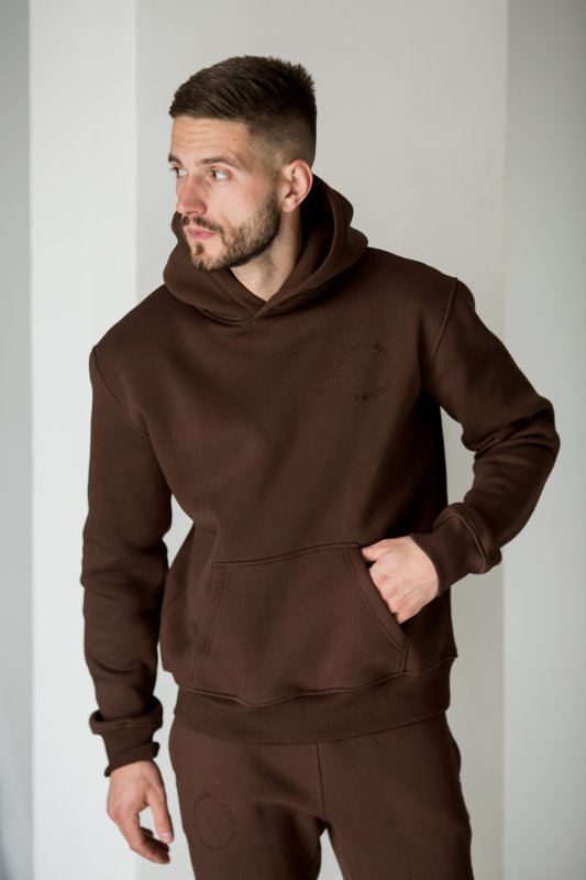 Костюм утеплённый с флисовым подкладом цвет  МОЛОЧНЫЙ ШОКОЛАД  - в фирменном магазине спортивной одежды Brillante.by