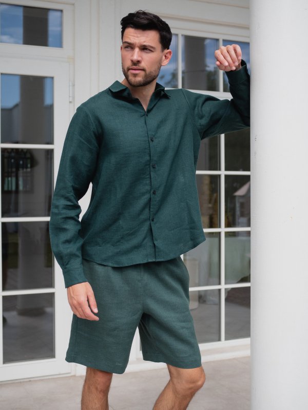 Костюм рубашка с шортами цвет Изумруд  (можно купить отдельно) - в фирменном магазине спортивной одежды Brillante.by