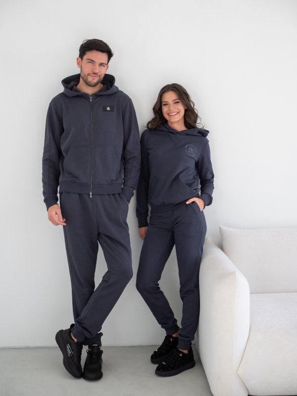 Костюм спортивный мужской на молнии цвет Графит - в фирменном магазине спортивной одежды Brillante.by