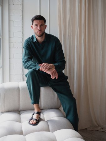 Купить Костюм рубашка, брюки цвет Изумруд  (можно купить отдельно) в фирменном магазине спортивной одежды Brillante.by