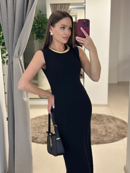 Платье трикотажное CHIC цв. черный - в фирменном магазине спортивной одежды Brillante.by