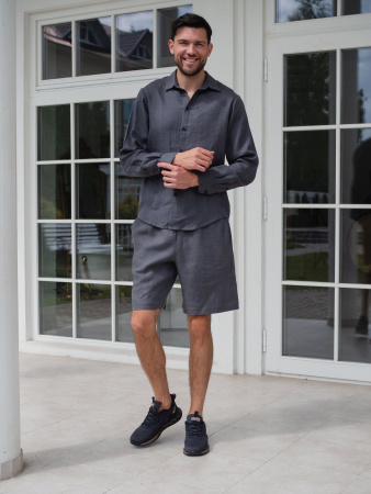 Купить Костюм рубашка с шортами цвет Графит  (можно купить отдельно) в фирменном магазине спортивной одежды Brillante.by