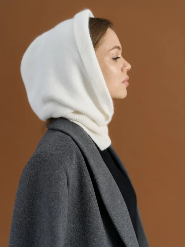 Капор ангоровый цвет Белый - в фирменном магазине спортивной одежды Brillante.by