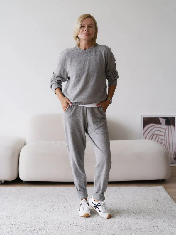 Костюм из ангоровой шерсти цвет СЕРЫЙ - в фирменном магазине спортивной одежды Brillante.by