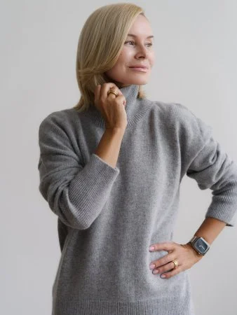 Купить Свитер из ангоровой шерсти цвет Серый в фирменном магазине спортивной одежды Brillante.by