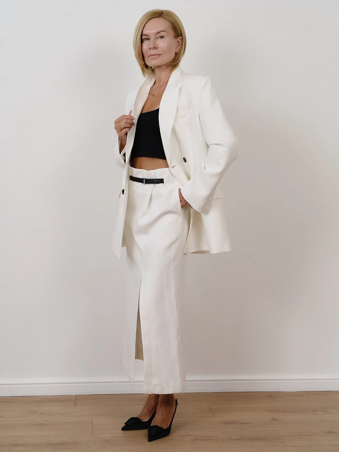 Юбка цв.белый