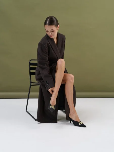 Пальто-халат (шерсть/кашемир) цв. коричневый - в фирменном магазине спортивной одежды Brillante.by