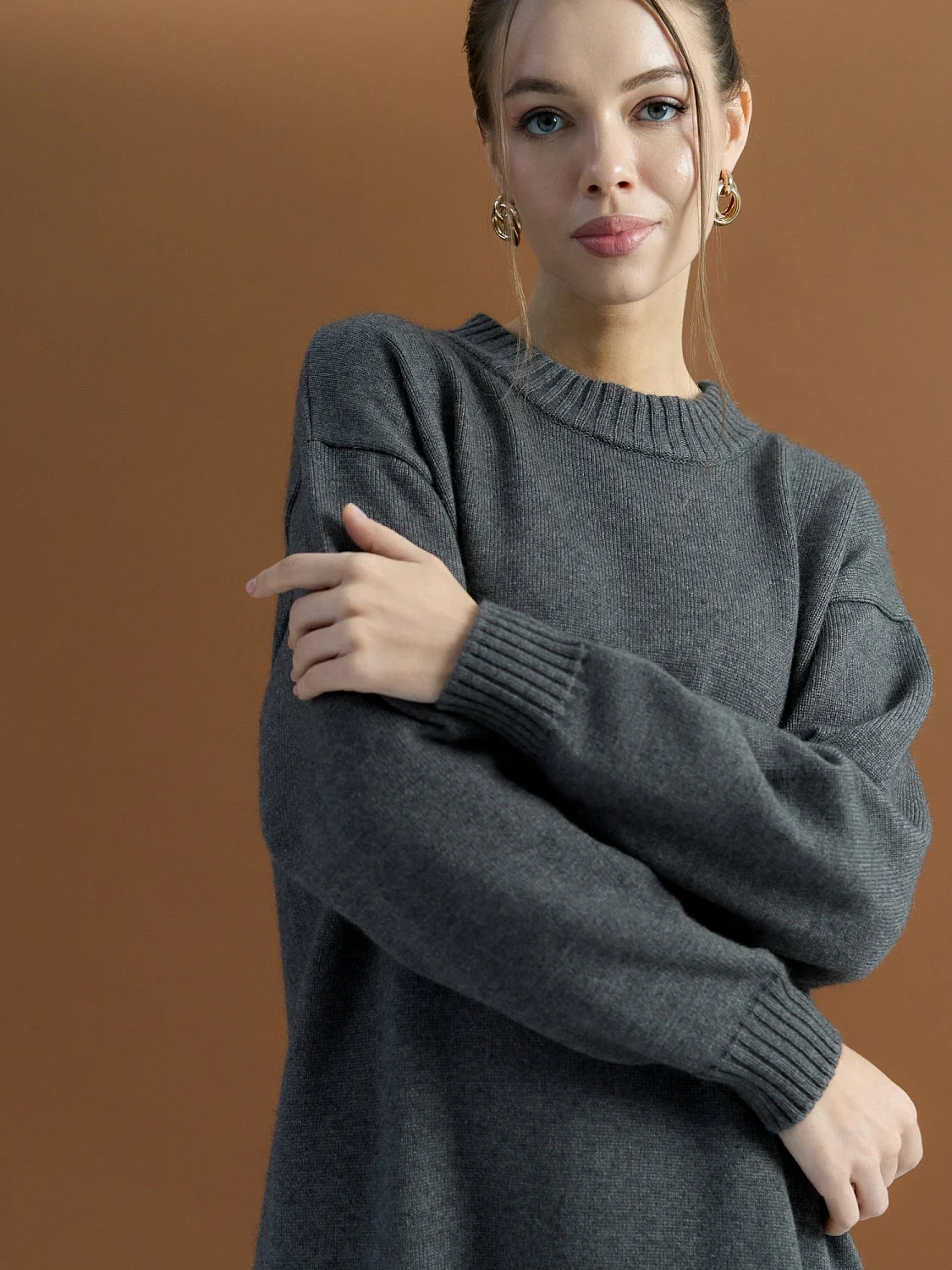 Платье ангоровое цвет Графит