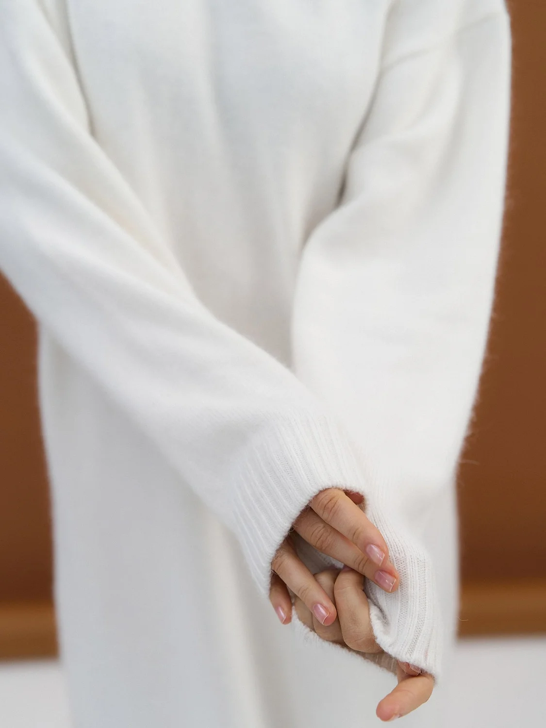 Платье ангоровое цвет Молочный