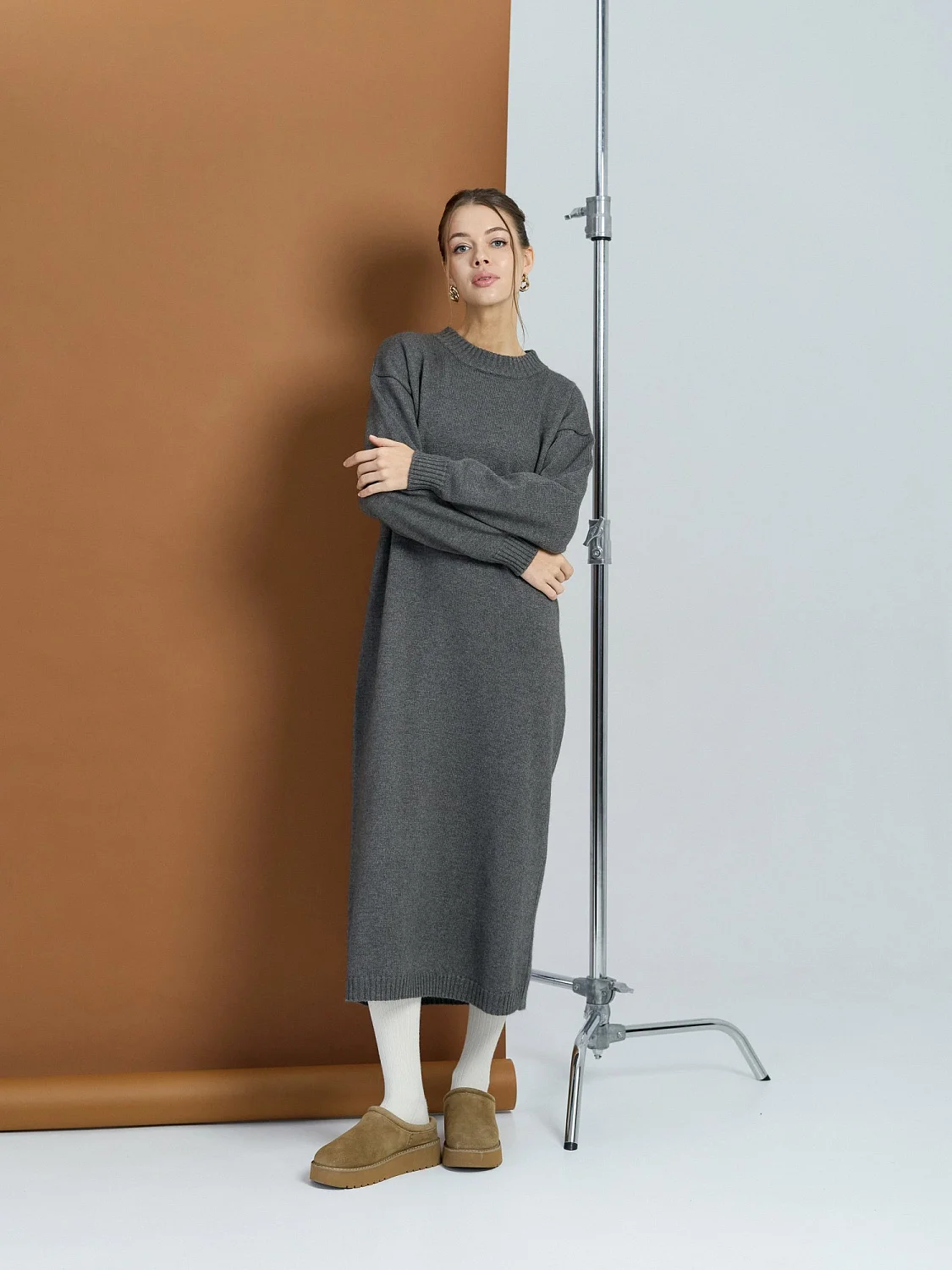 Платье ангоровое цвет Графит