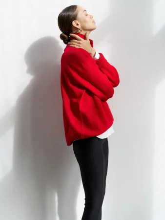 Купить Свитер из ангоровой шерсти цвет Красный в фирменном магазине спортивной одежды Brillante.by