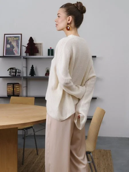 Свитер из мохера цвет Айвори - в фирменном магазине спортивной одежды Brillante.by