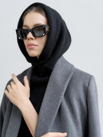 Купить Капор ангоровый цвет Чёрный в фирменном магазине спортивной одежды Brillante.by