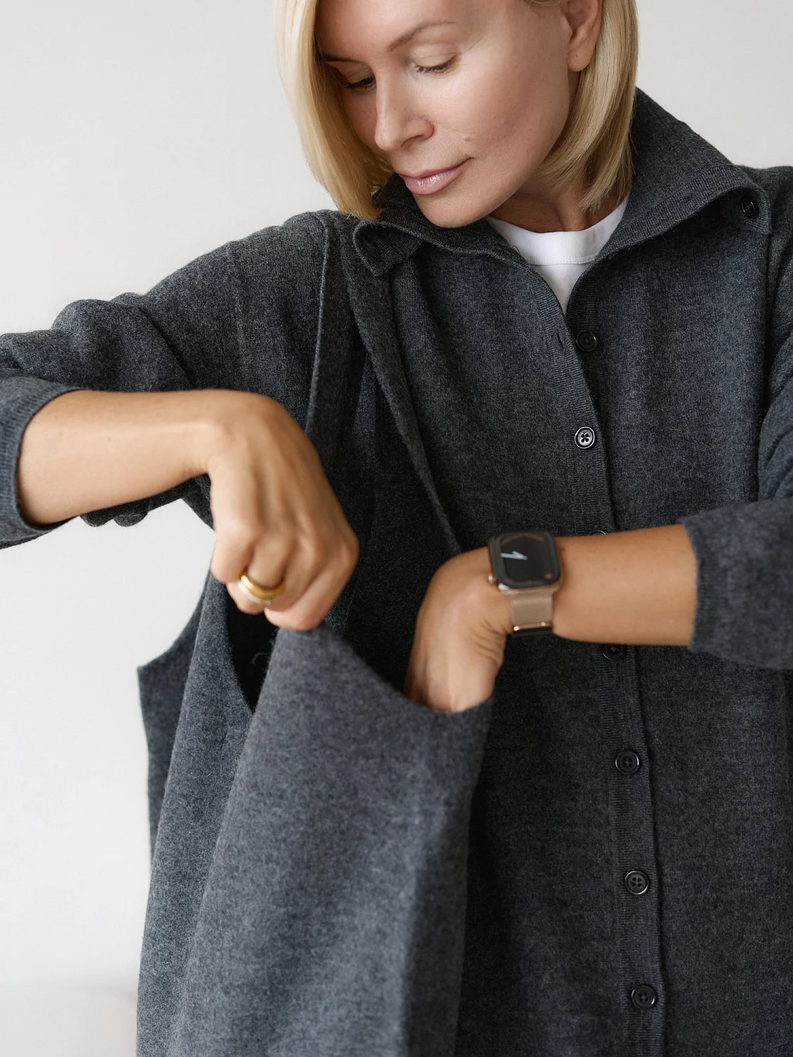 Кардиган шерстяной GRAPHIT