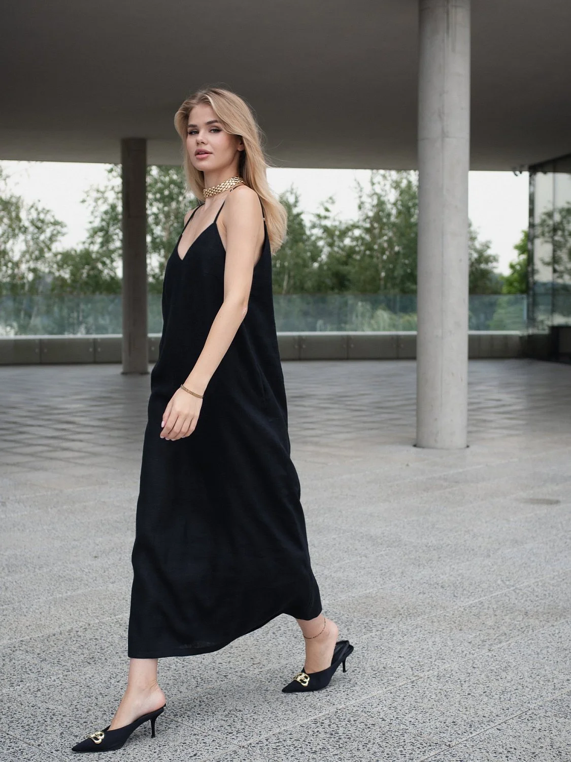 Платье комбинация цвет Чёрный