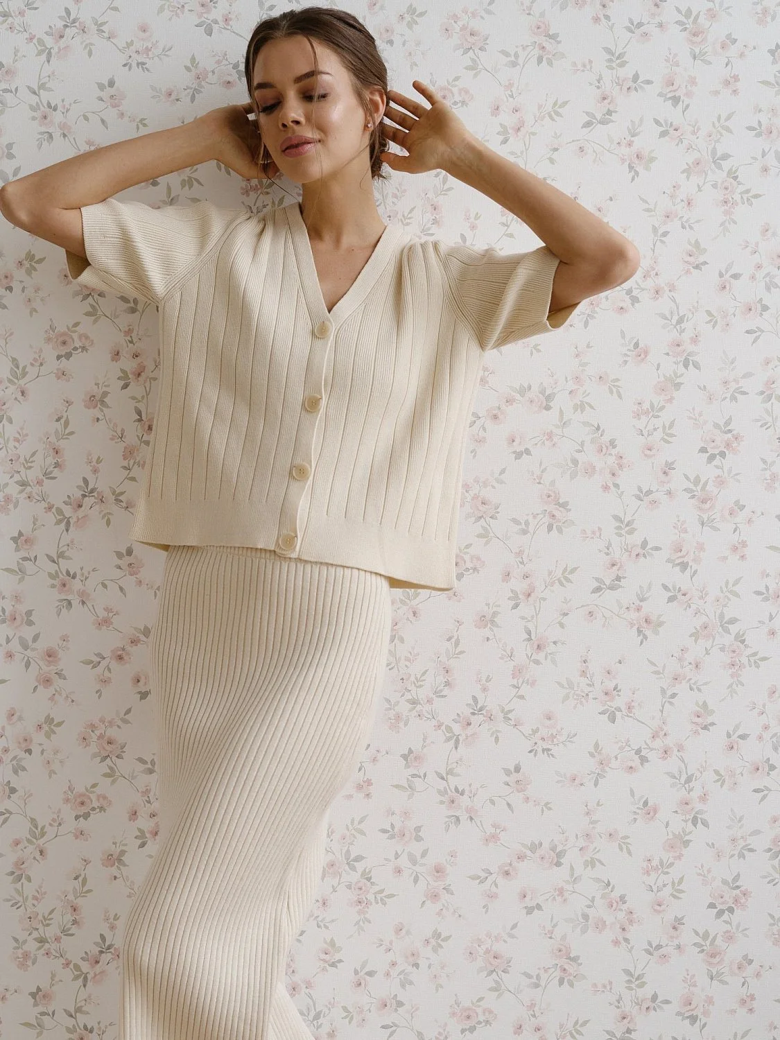 Кардиган цв.сливочный