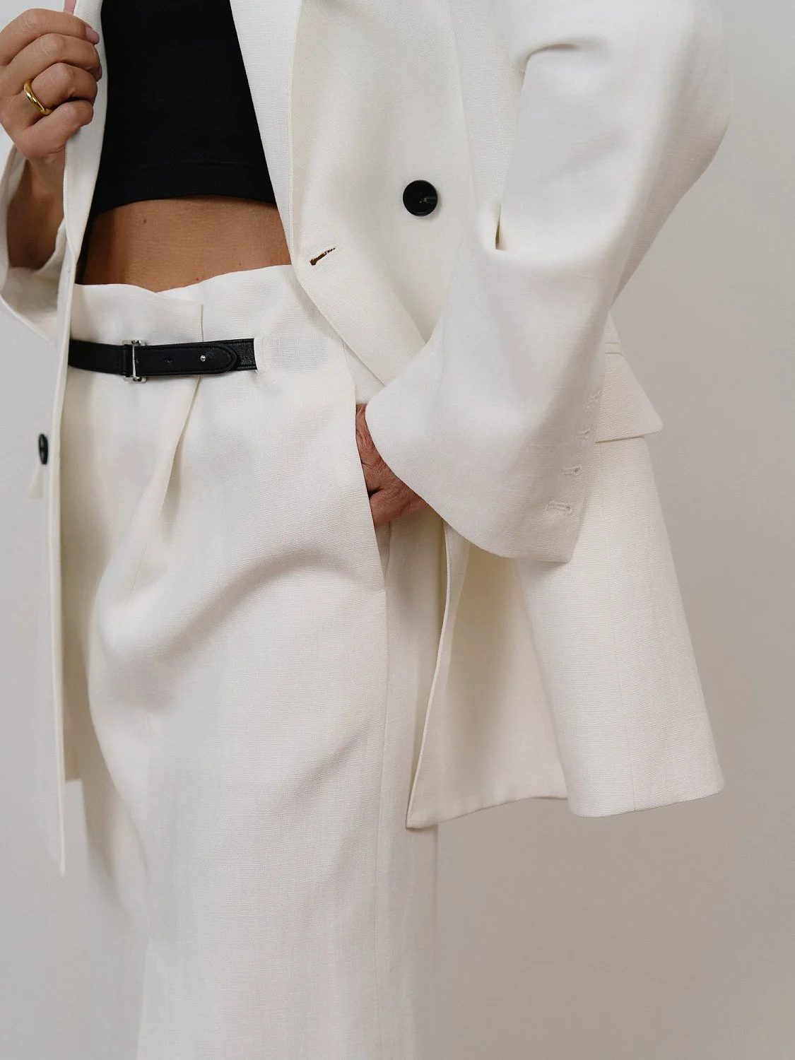 Юбка цв.белый