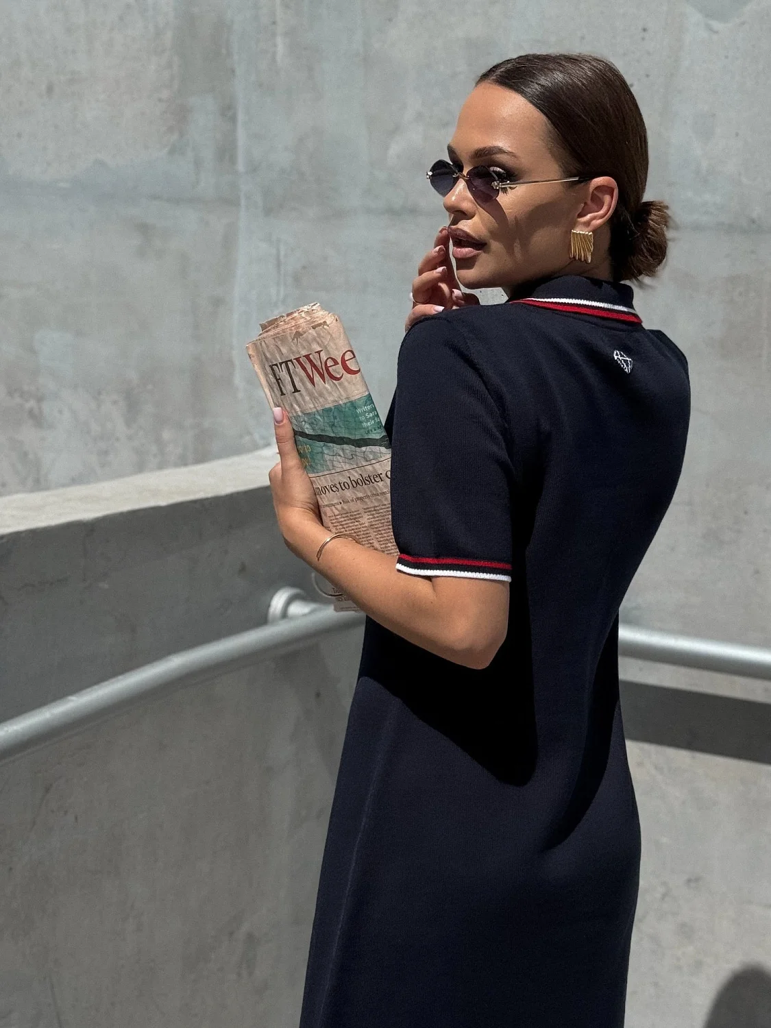 Платье поло Aesthetics цв. синий