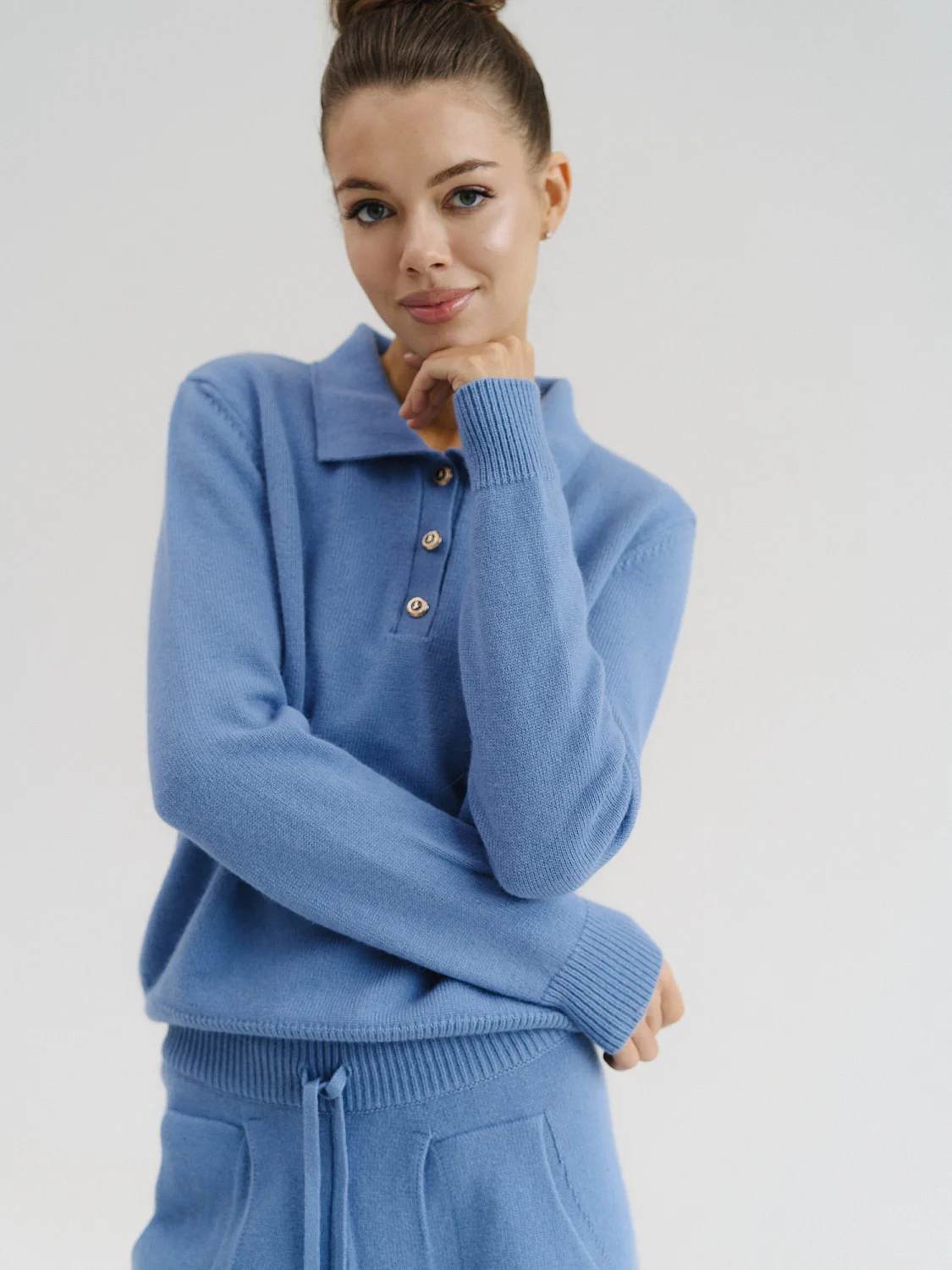 Поло Eclat цвет ледяной голубой