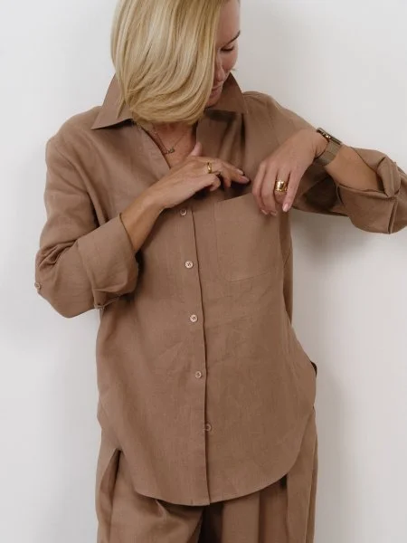 Рубашка цв. тауп - в фирменном магазине спортивной одежды Brillante.by