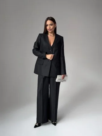 Купить Жакет без воротника цвет Черный в фирменном магазине спортивной одежды Brillante.by