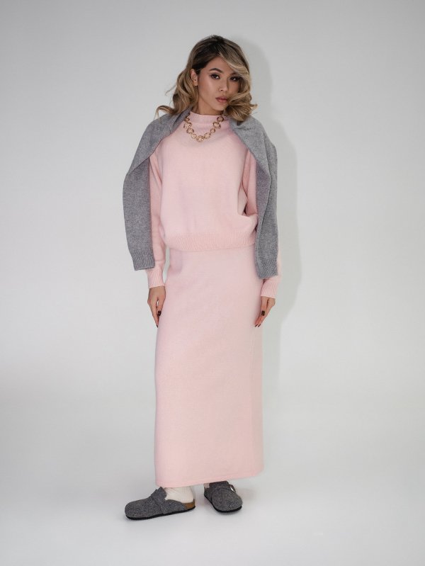 Костюм ангоровый "Алло Галочка" цвет персиков-Розовый - в фирменном магазине спортивной одежды Brillante.by