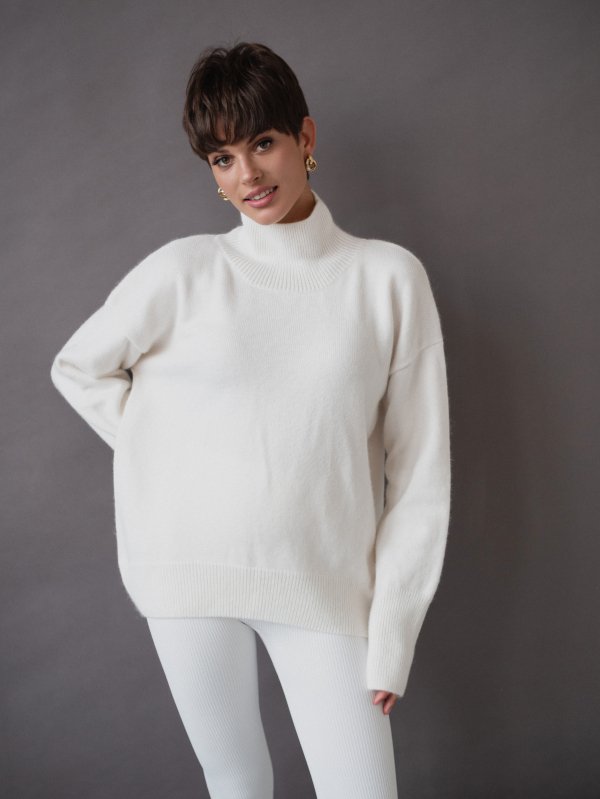 Свитер из ангоровой шерсти цвет Белый - в фирменном магазине спортивной одежды Brillante.by