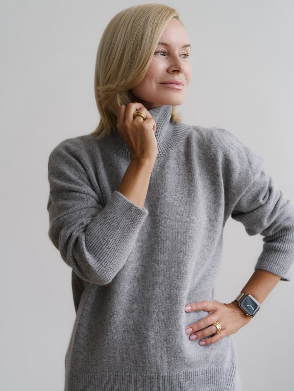 Свитер из ангоровой шерсти цвет Серый - в фирменном магазине спортивной одежды Brillante.by