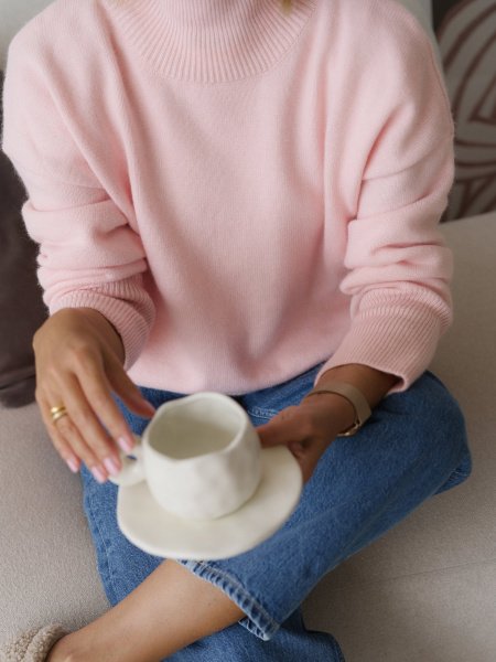 Свитер из ангоровой шерсти цвет персиково-розовый - в фирменном магазине спортивной одежды Brillante.by