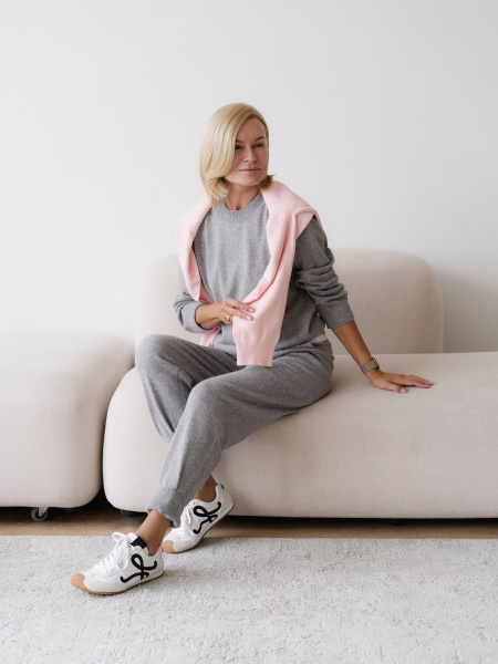 Костюм из ангоровой шерсти цвет СЕРЫЙ - в фирменном магазине спортивной одежды Brillante.by