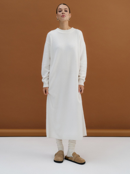 Платье ангоровое цвет Молочный - в фирменном магазине спортивной одежды Brillante.by