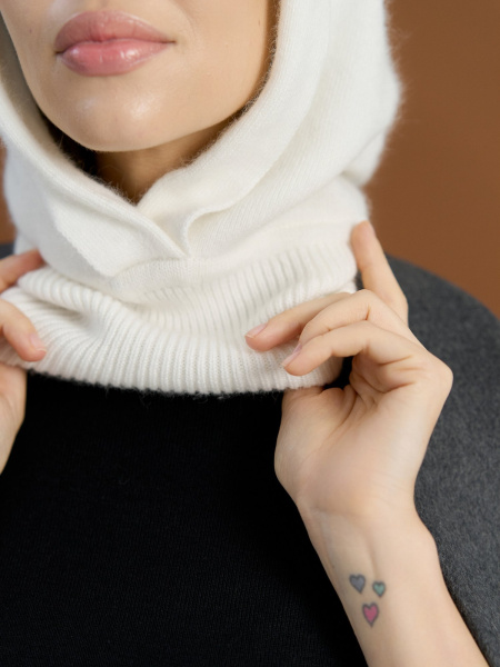 Капор ангоровый цвет Белый - в фирменном магазине спортивной одежды Brillante.by