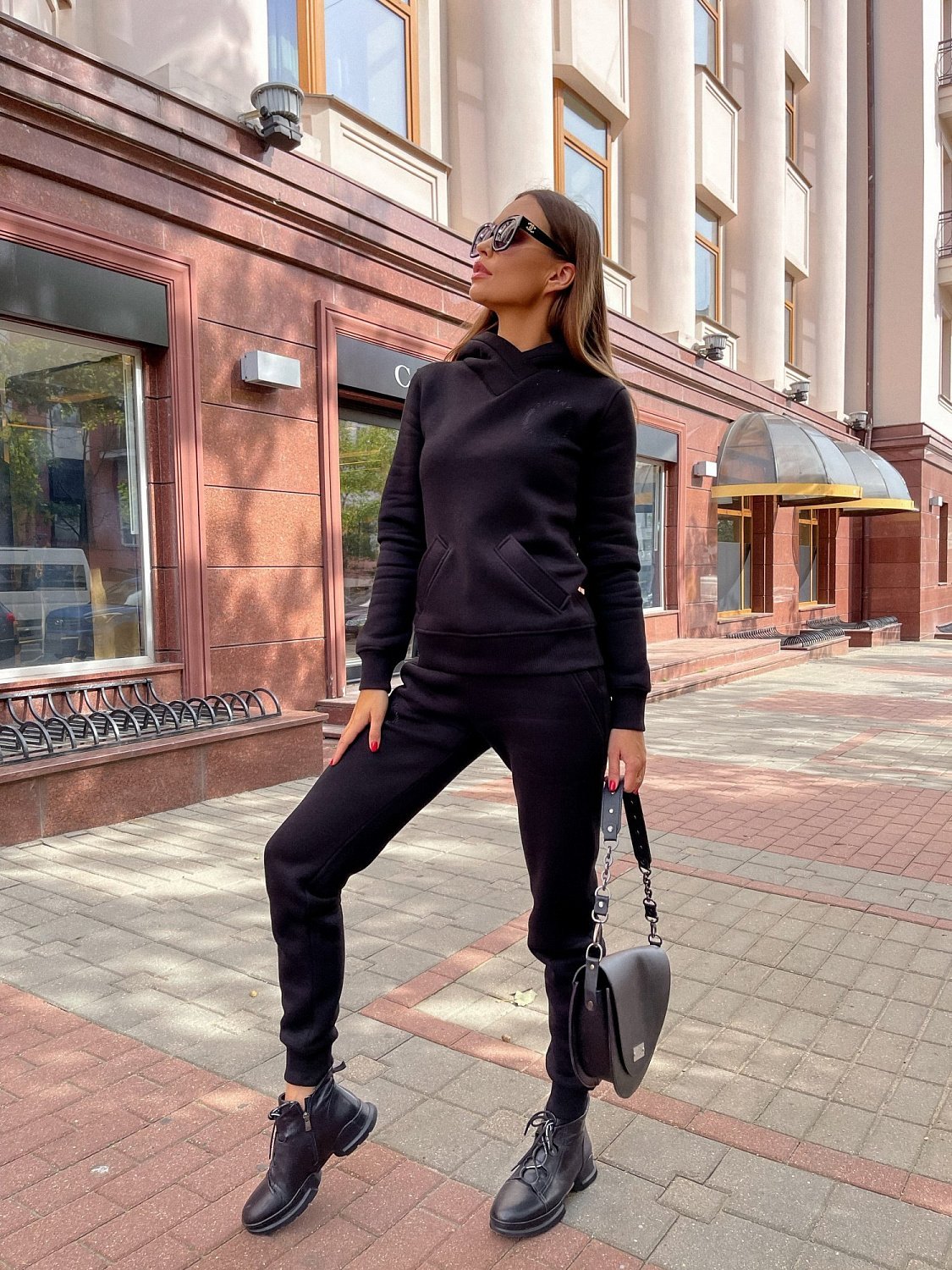 Костюм спортивный женский цвет Черный