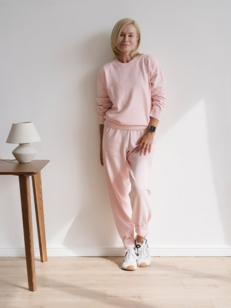 Костюм из шерсти ангоры цвет ПЕРСИКОВО-РОЗОВЫЙ - в фирменном магазине спортивной одежды Brillante.by