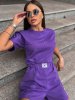 Купить Костюм женский с шортами Фиолетовый в фирменном магазине спортивной одежды Brillante.by