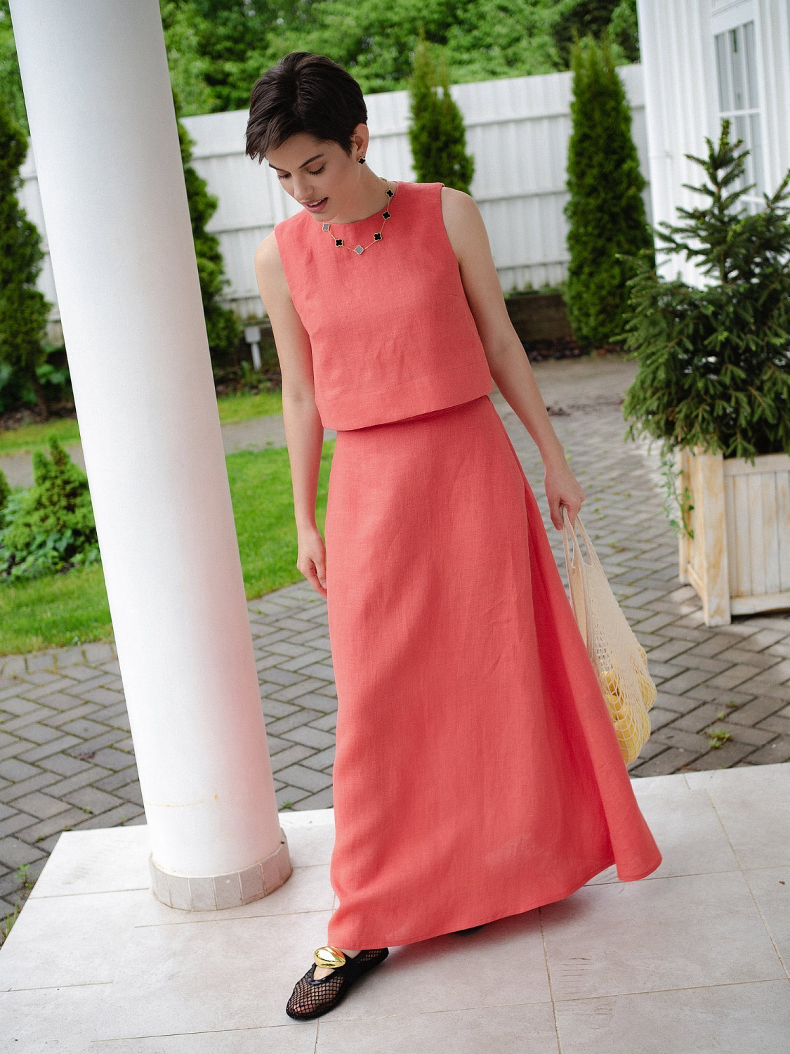 Топ цвет коралл