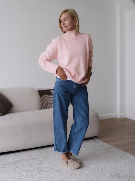 Свитер из ангоровой шерсти цвет персиково-розовый - в фирменном магазине спортивной одежды Brillante.by