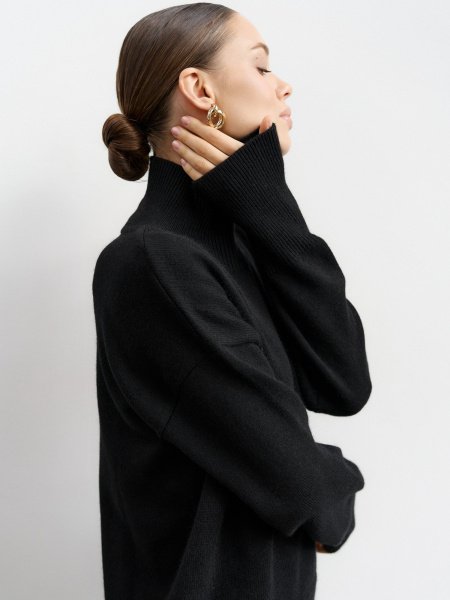 Свитер из ангоровой шерсти цвет Чёрный - в фирменном магазине спортивной одежды Brillante.by