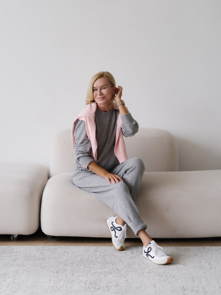 Костюм из ангоровой шерсти цвет СЕРЫЙ - в фирменном магазине спортивной одежды Brillante.by