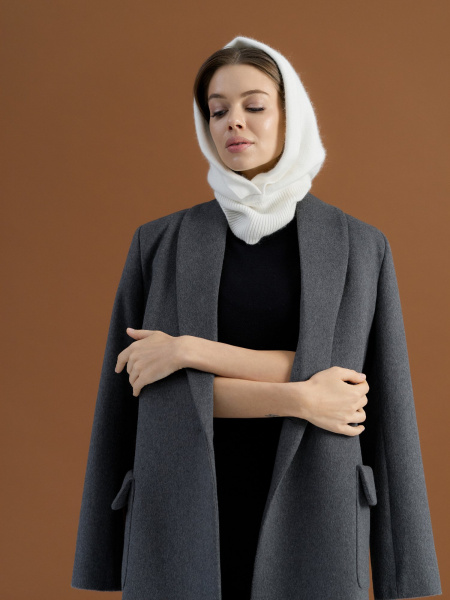 Капор ангоровый цвет Белый - в фирменном магазине спортивной одежды Brillante.by